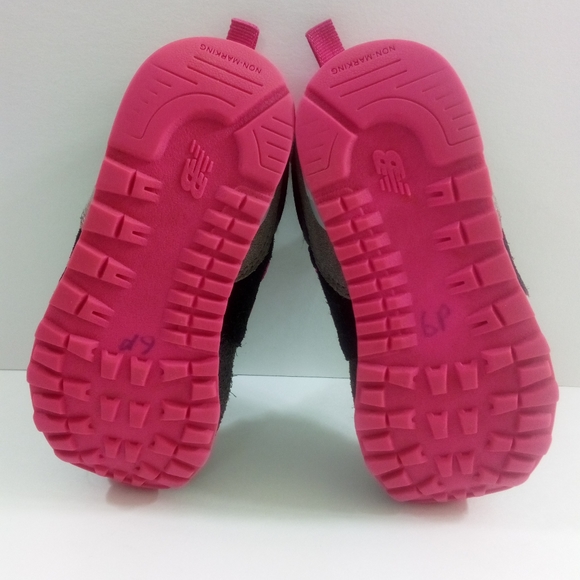 New Balance 574 Baby & Toddler 8 Suede Pink Casual Shoes ID574PF1 - Picture 7 of 8